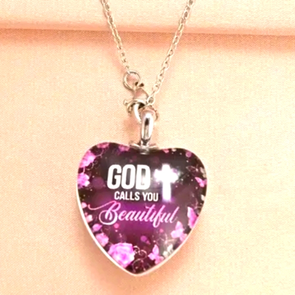"God Calls You Beautiful" Pendant Necklace